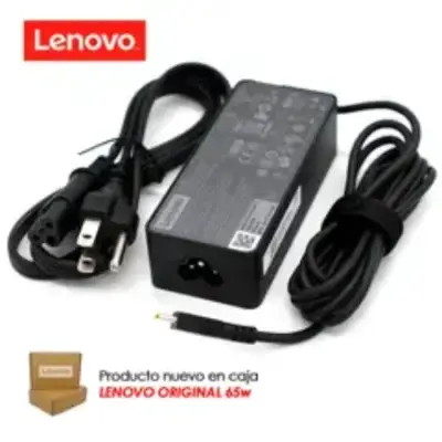 Etiqueta de cargador Lenovo, modelo de cargador Lenovo, cargador Lenovo original, laptop Lenovo cargando, venta de cargadores Lenovo en La Molina.