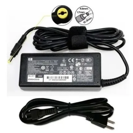 CARGADOR PARA LAPTOP HP - PUNTA AMARILLA